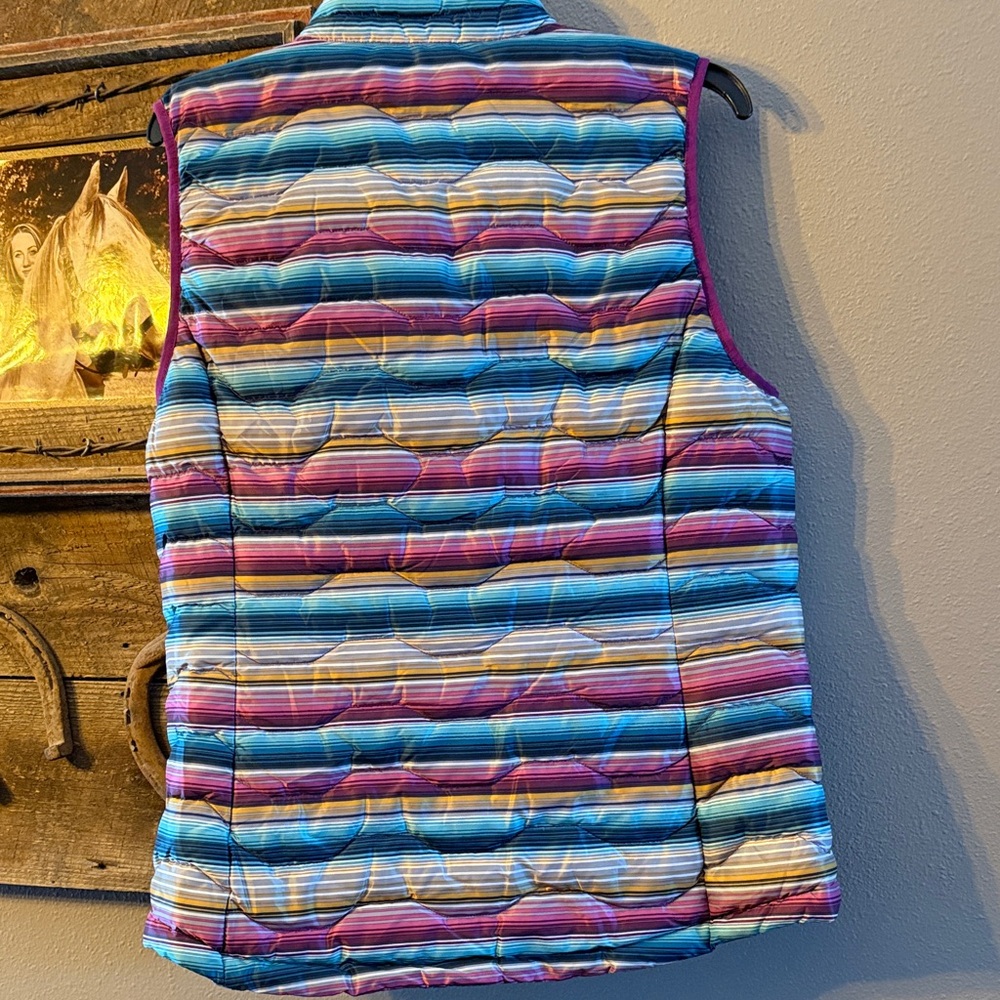 Ariat Colorful Striped Puffer Vest - Picture 4 of 5